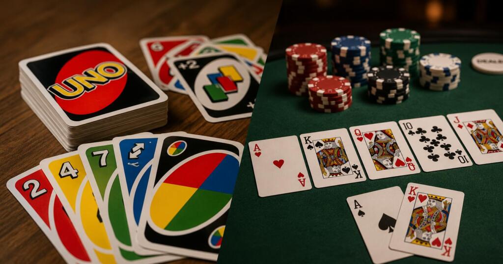 Uno vs. Texas Hold’em – Erilaiset korttipelit vertailussa