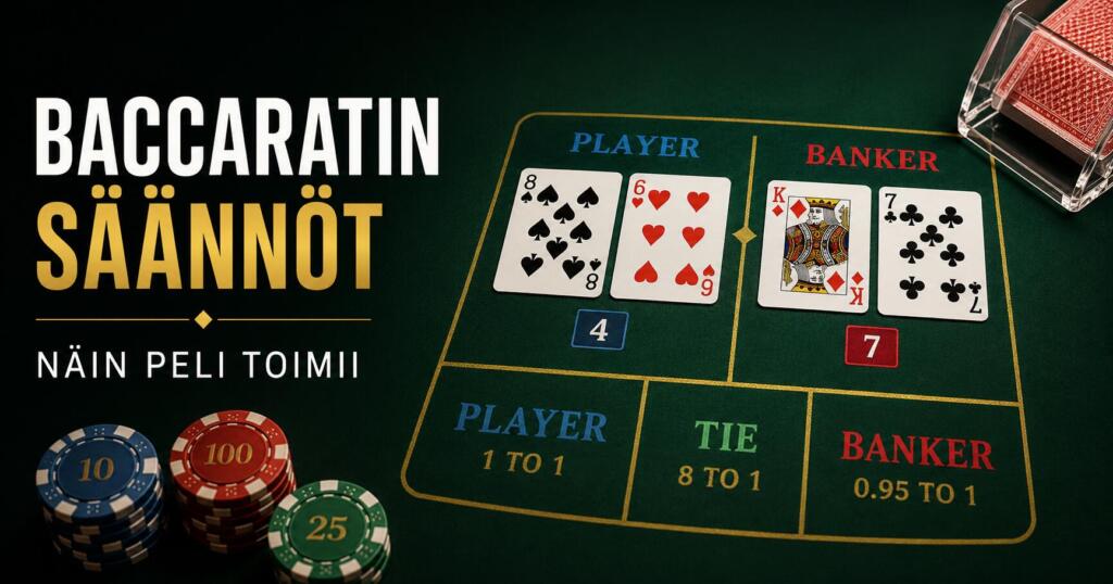 Baccaratin säännöt – näin peli toimii
