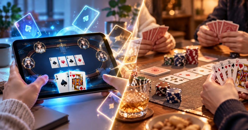 Digital Versus Classic Card Night