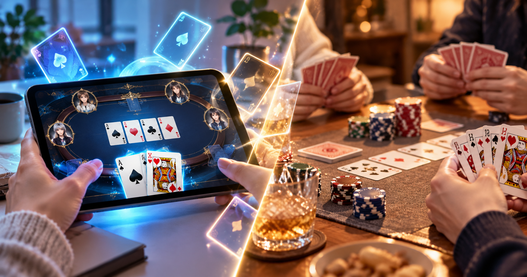 Digital Versus Classic Card Night